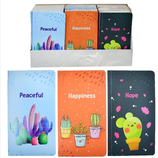 Lilamor Kaktüslü Defter 9X16 48 Syf. LLM-DF0916-KK01_60Lilamor Kaktüslü Defter 9X16 48 Syf.  (5 Ass.) *60 - Kirtasiyem.netAjandalar