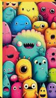 Lilamor Monster Defter 9X16 48 Syf._180 (5 Ass.)Slime