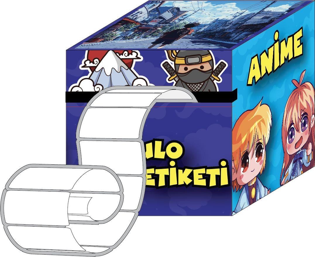Lilamor Rulo Okul Etiketi 5X5_24Okul Etiketleri