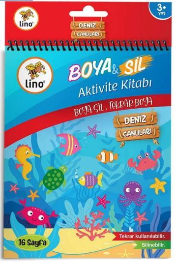 Lino Boya & Sil Aktivite Boyama Kitabı Denizaltı (Silinebilir) BS-1002Lino Boya & Sil Aktivite Boyama Kitabı Denizaltı (Silinebilir) - Kirtasiyem.netBoyama Kitapları