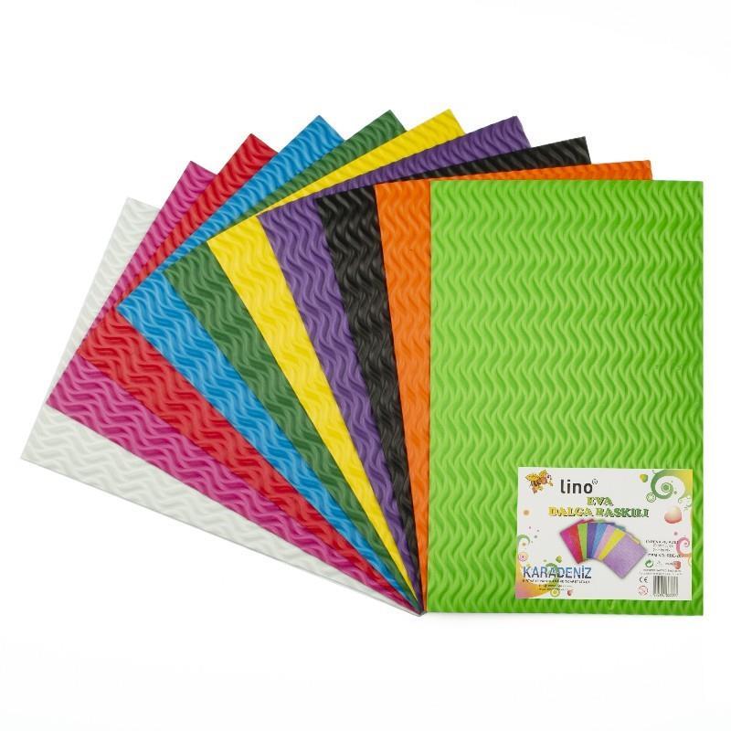 Lino Eva Dalga Baskılı 20X30 10 Renk 2 Mm. Rbe-203Lino Eva Dalga Baskılı 20X30 10 Renk 2 Mm. Rbe-203 - Kirtasiyem.netEvalar