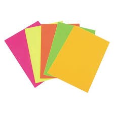 Lino Fosforlu Fon Kartonu 170 Gr. 5 Renk 10'Lu (50X70 Cm.) PP-0151JQSimli Fon Kartonu