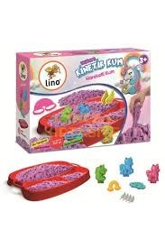 Lino Kinetik Kum Seti Unicorn (350 Gr Kum+6 Kalıp) LN-552Krapon Kağıtları