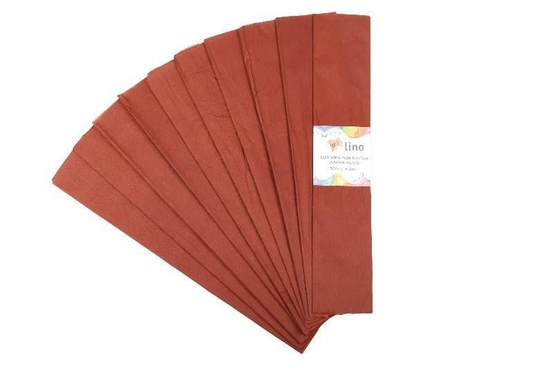 Lino Krapon Kağıdı Kahverengi 50X200 Pa-014-KLino Krapon Kağıdı Kahverengi 50X200 Pa-014-K - Kirtasiyem.netKrapon Kağıtları