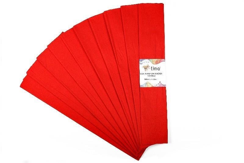 Lino Krapon Kağıdı Kırmızı 50X200 Pa-014-KLino Krapon Kağıdı Kırmızı 50X200 10'lu Pa-014-K - Kirtasiyem.netKrapon Kağıtları