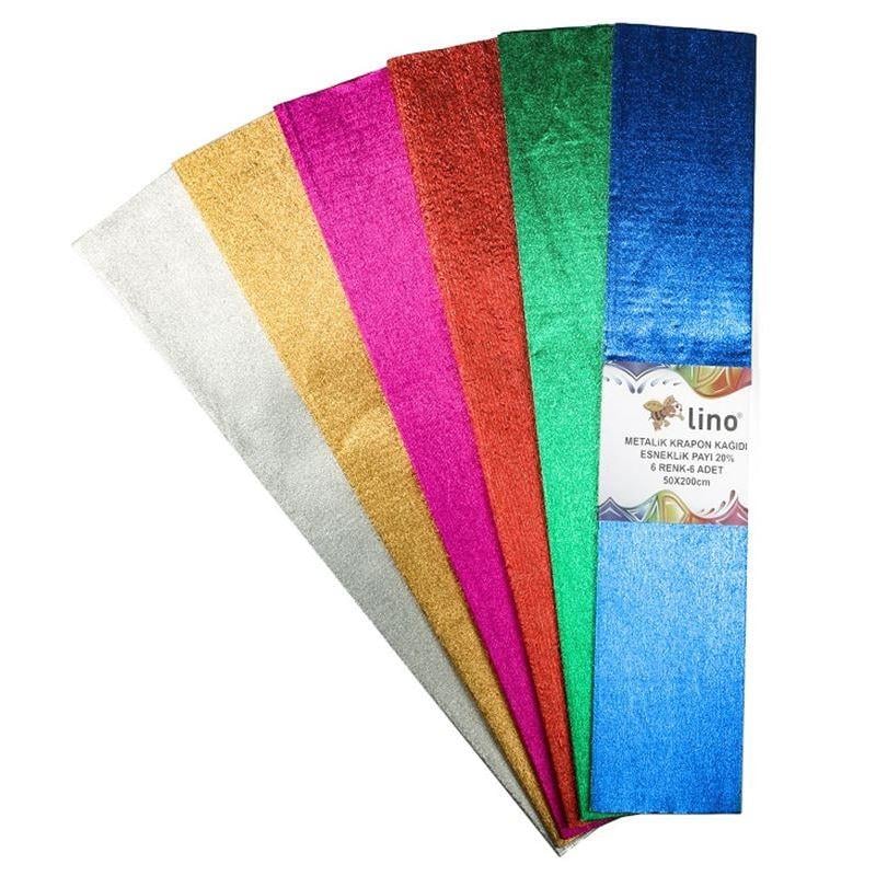 Lino Krapon Kağıdı Metalik 50X200 Pa-015 *90Lino Krapon Kağıdı Metalik 50X200 Pa-015 *90 - Kirtasiyem.netKrapon Kağıtları