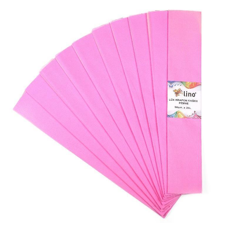 Lino Krapon Kağıdı Pembe 50X200 Pa-014-PLino Krapon Kağıdı Pembe 50X200 Pa-014-P - Kirtasiyem.netKrapon Kağıtları