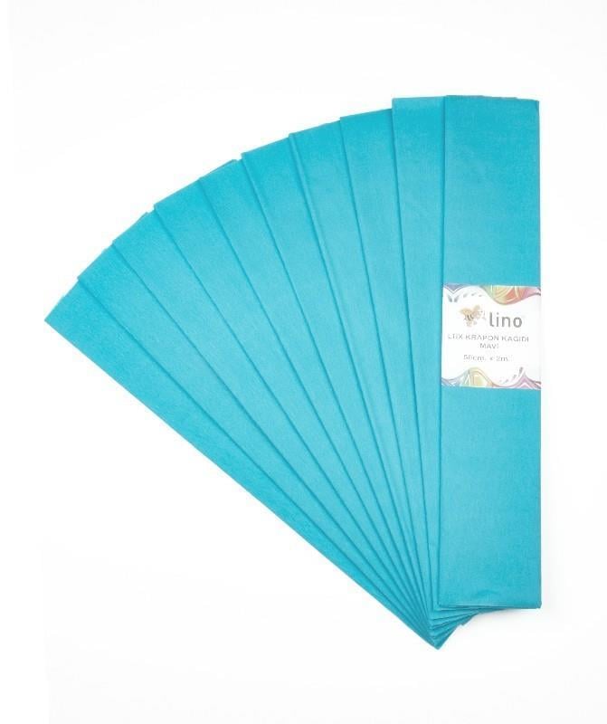 Lino Lüx Krapon Kağıdı Mavi 50X200 CmLino Lüx Krapon Kağıdı Mavi 50X200 Cm - Kirtasiyem.netKrapon Kağıtları