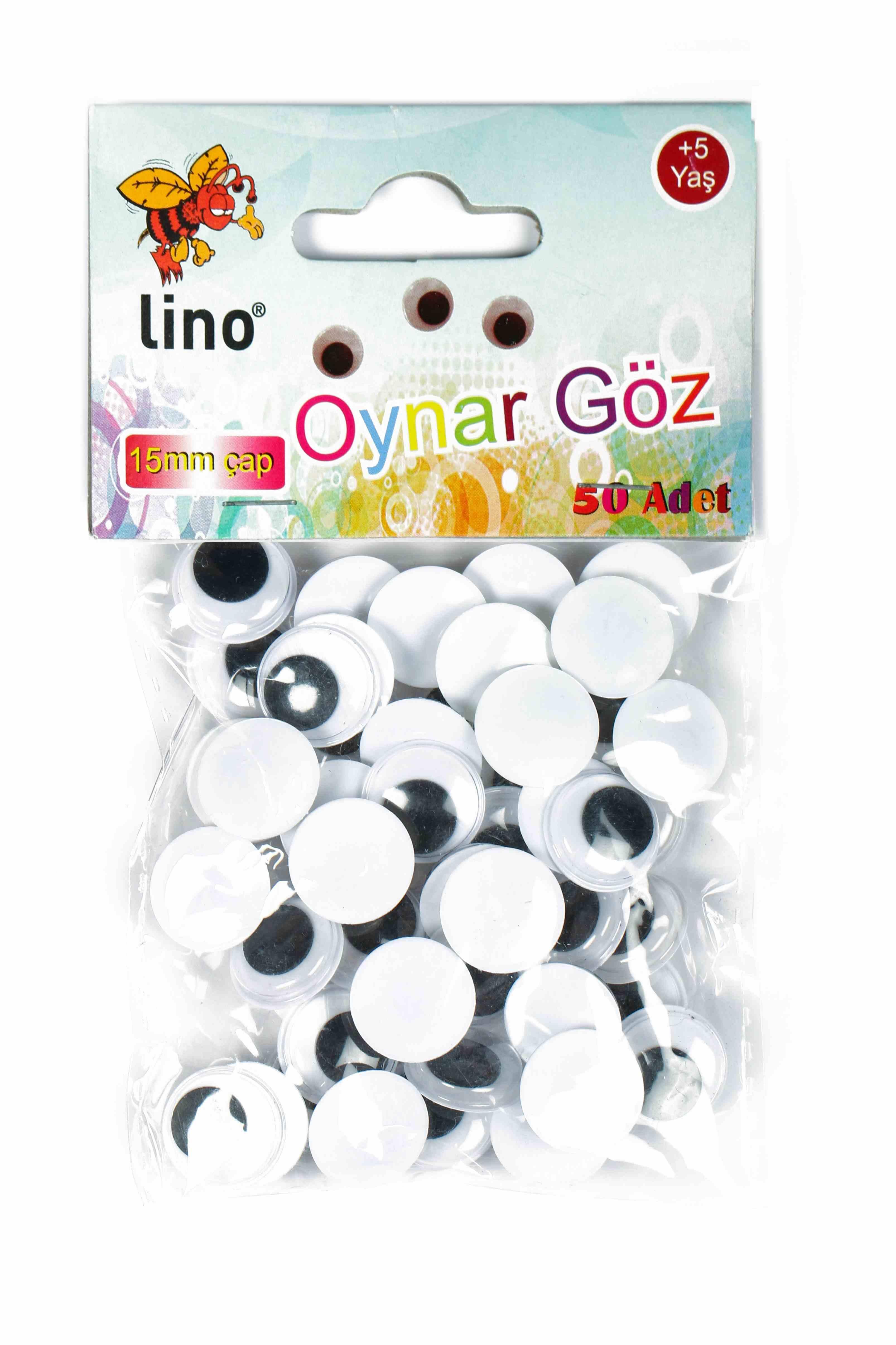 Lino Oynar Göz 15 Mm 50 LiLino Oynar Göz 15 Mm 50 Li - Kirtasiyem.netOynargözler