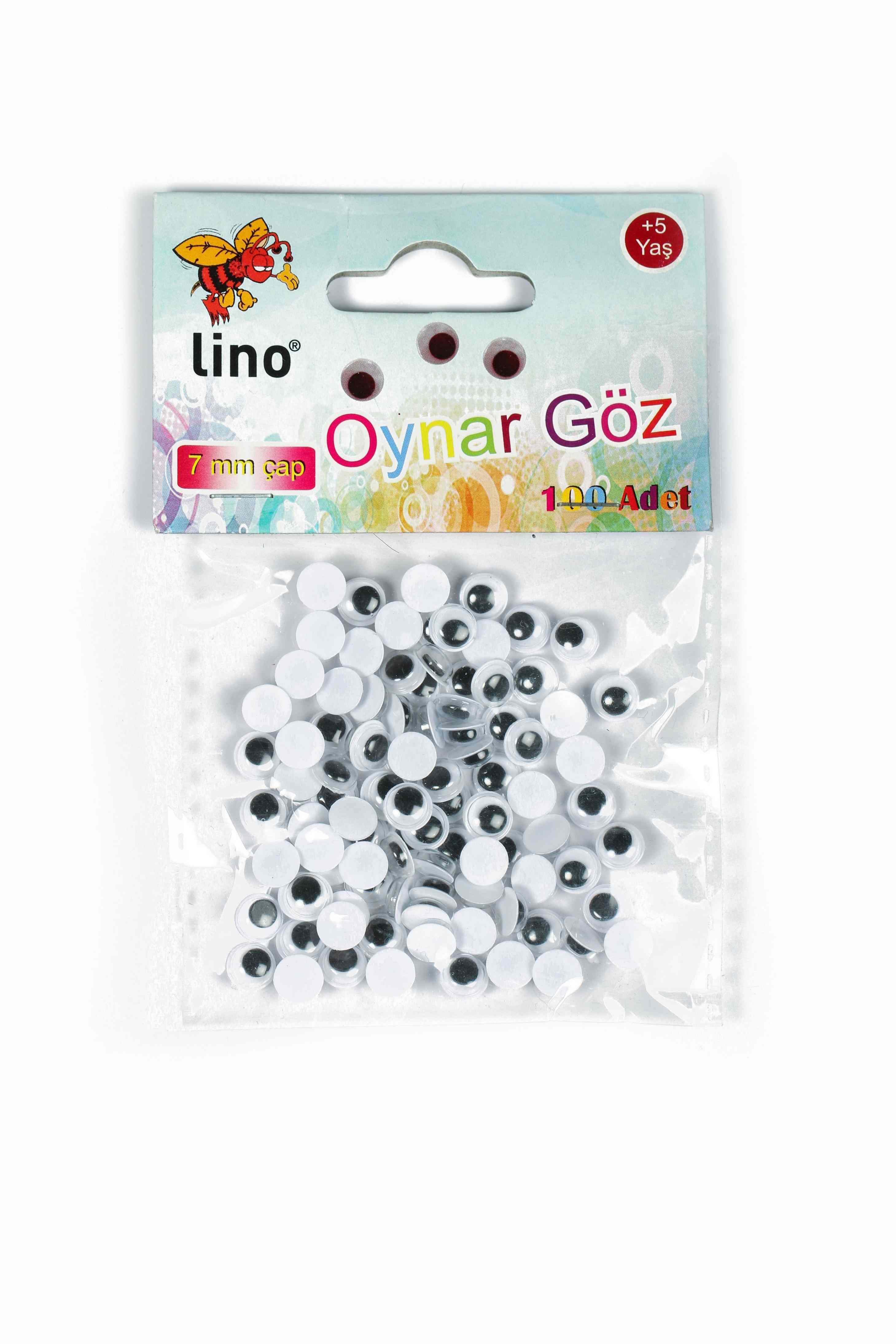 Lino Oynar Göz 7 Mm 100.LüLino Oynar Göz 7 Mm 100.Lü - Kirtasiyem.netOynargözler