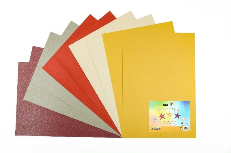 Lino Sedefli Karton 230 Gr. Karışık (49X69 Cm.) (5 Renk Seçeneği ile) (1 ADET)Lino Sedefli Karton 230 Gr. Karışık (49X69 Cm.)*10 - Kirtasiyem.netFon Kartonu