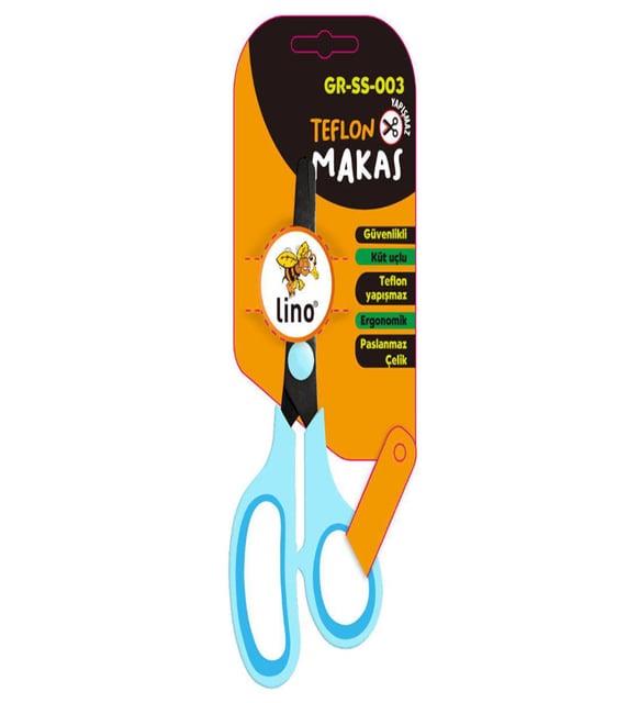 Lino Teflon Makas - Yapışmaz Blisterli GR-SS-003Okul Makası