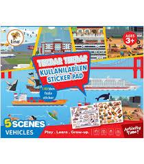 Lino Tekrar Tekrar Kullanabilen Sticker Pad Taşıtlar8.Sınıf