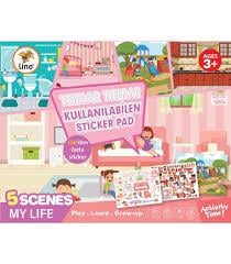 Lino Tekrar Tekrar Kullanabilen Sticker Pad Günlük Hayat8.Sınıf