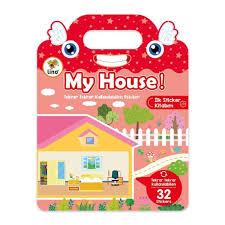 Lino Tekrar Tekrar Kullanılabilen İlk Sticker Kitabım My House Ls-503Aktivite Kitapları