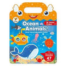 Lino Tekrar Tekrar Kullanılabilen İlk Sticker Kitabım Ocean Anımals Ls-502Aktivite Kitapları
