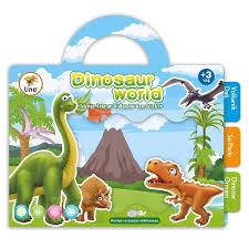 Lino Tekrar Tekrar Kullanılabilen Sticker Dınosaur World Ls-303Aktivite Kitapları