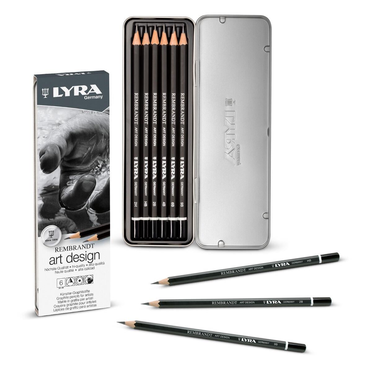 LYRA Rembrandt Art Design 6'lı Metal Kutu Karışık DerecelerLYRA Rembrandt Art Design 6'lı Metal Kutu Karışık Dereceler - Kirtasiyem.netKalem Setleri