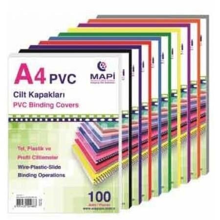 Mapi A4 Cilt Kapak PPE Siyah-Beyaz 350 mic. 100 lüMapi-350M.A-4 Pvc Kapak Siyah+Beyaz 100 - Kirtasiyem.netDiğer Ciltleme Malzemeleri