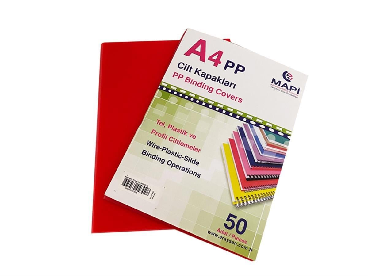 Mapi A4 Pp Opak Kapak (Kum Desen) 450 Mic. Kırmızı 50 LiMapi A4 Pp Opak Kapak (Kum Desen) 450 Mic. Kırmızı 50 Li - Kirtasiyem.netCilt Kapağı