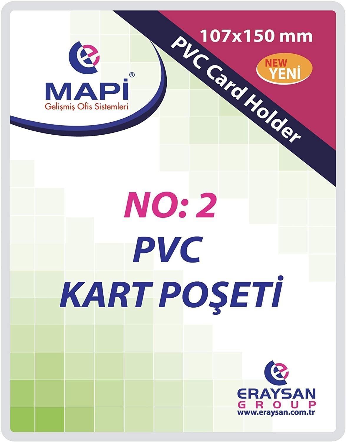 Mapi Özel Ebat PVC Kart Pşt. N:2 107x150_100   (1 ADET)Mapi Özel Ebat PVC Kart Pşt. N:2 107x150*100 - Kirtasiyem.netDiğer Ciltleme Malzemeleri