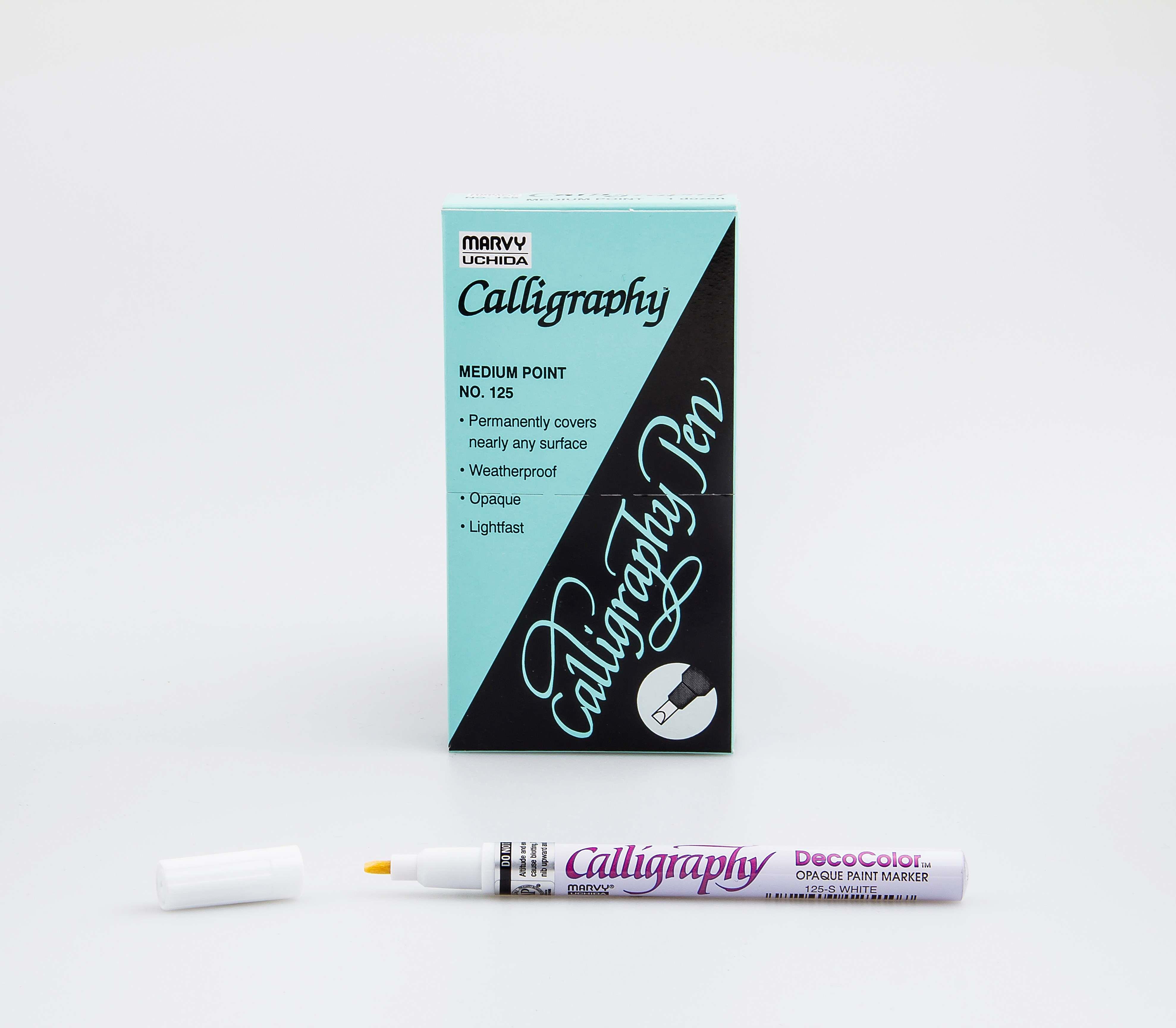 Marvy Marker Paint Caligraphy 125S White 2.0Marvy Marker Paint Caligraphy 125S White 2.0 - Kirtasiyem.netMarkörler