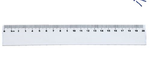 Mas Cetvel - Şeffaf Plastik - 20cm 2250Termal Rulolar