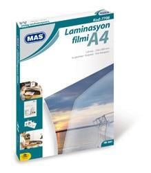 Mas Laminasyon Filmi A4 216X303 125 Mic 7706 100 lü Paket 7706Mas Laminasyon Filmi A4 216X303 125 Mic 7706 100 lü Paket 7706 - Kirtasiyem.netLaminasyon Filmi