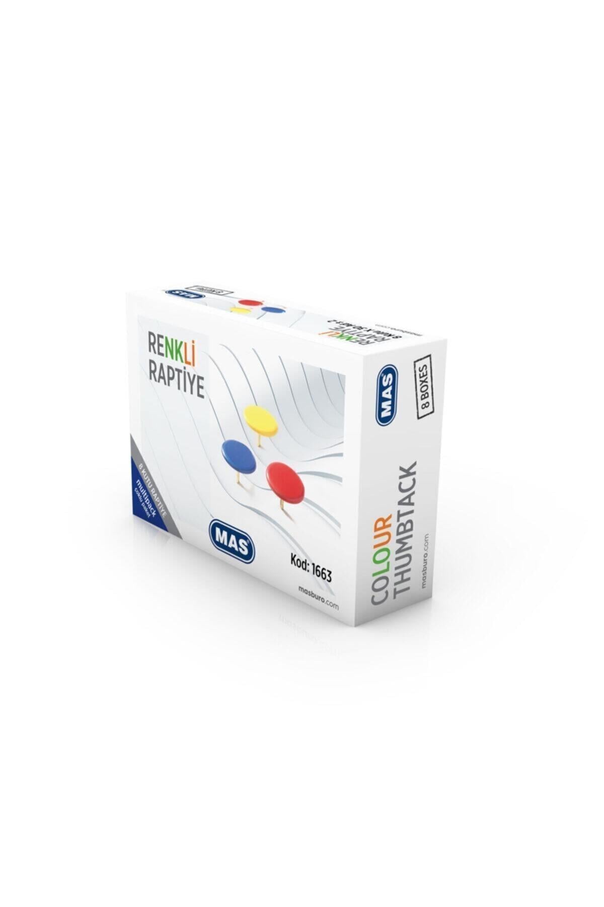 Mas Multıpack - Renkli Raptiye Pvc Kaplı Karışık X 8Mas Multıpack - Renkli Raptiye Pvc Kaplı Karışık X 8 - Kirtasiyem.netRaptiyeler