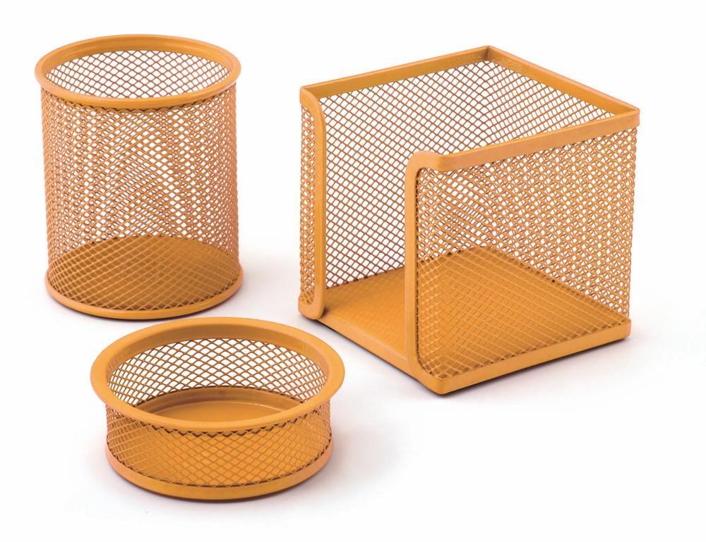 Mas Perfore Üçlü Set (Kalemlik, Ataşlık, Küp Blok) ( Oranj )Mas Perfore Üçlü Set (Kalemlik, Ataşlık, Küp Blok) ( Oranj ) - Kirtasiyem.netMasaüstü Setleri