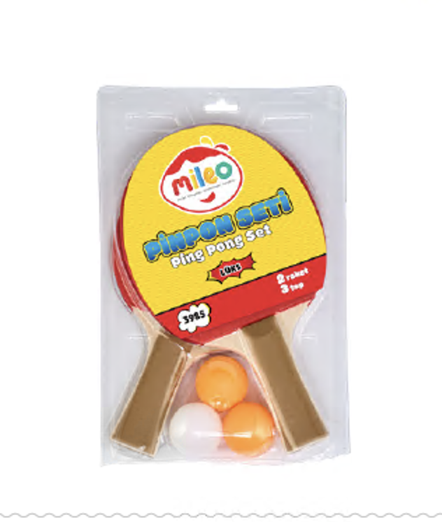 Mas Pinpon Seti - Lüks Blister -2 Raket+3 Top 3985Raket Setleri