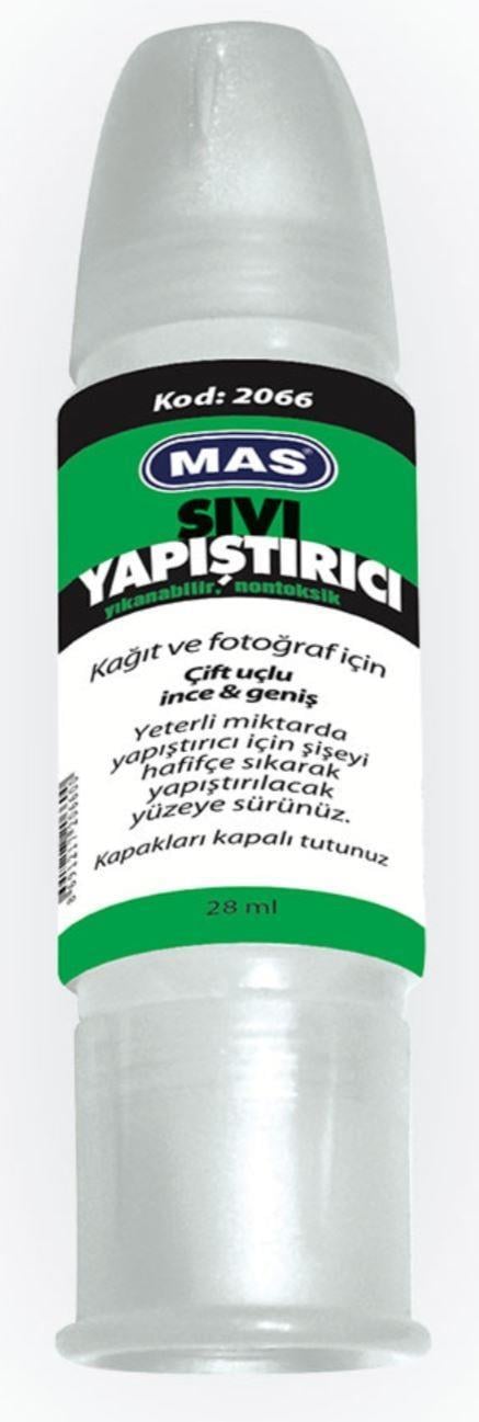 Mas Sıvı Yapıştırıcı Çift Uçlu 28 Ml 2066Mas Sıvı Yapıştırıcı Çift Uçlu 28 Ml 2066 - Kirtasiyem.netSıvı Yapıştırıcılar