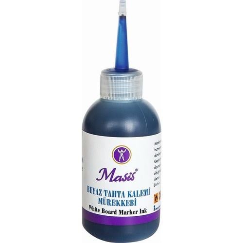 Masis Beyaz Tahta Kalemi Mürekkebi, 100 Ml. MaviMasis Beyaz Tahta Kalemi Mürekkebi, 100 Ml. Mavi - Kirtasiyem.netTahta Kalemi Mürekkepi