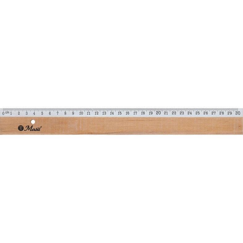 Masis Cetvel 30 Cm Ahşap Metal Takviyeli CT02*24Masis Cetvel 30 Cm Ahşap Metal Takviyeli CT02*24 - Kirtasiyem.netCetveller