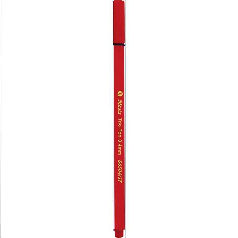 Masis Fineliner Trio Pen Koyu Kırmızı 10 lu PaketMasis Fineliner Trio Pen Koyu Kırmızı 10 lu Paket - Kırtasiyem.netKeçeli Kalemler