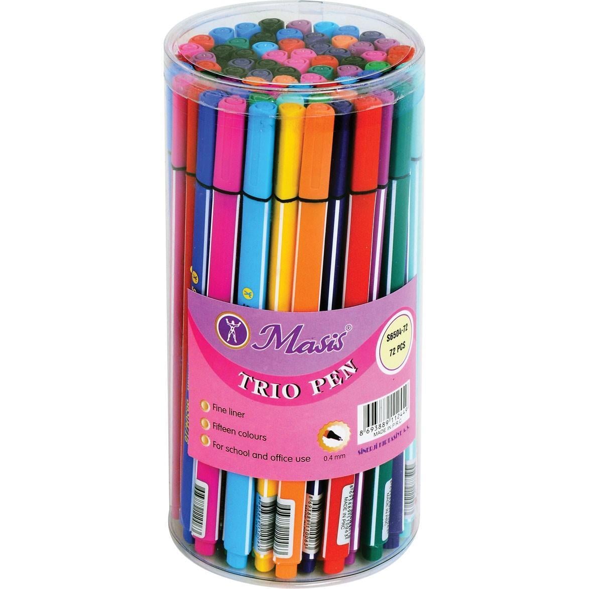 Masis Fineliner Trio Pen*72Masis Fineliner Trio Pen*72 - Kırtasiyem.netKeçeli Kalemler