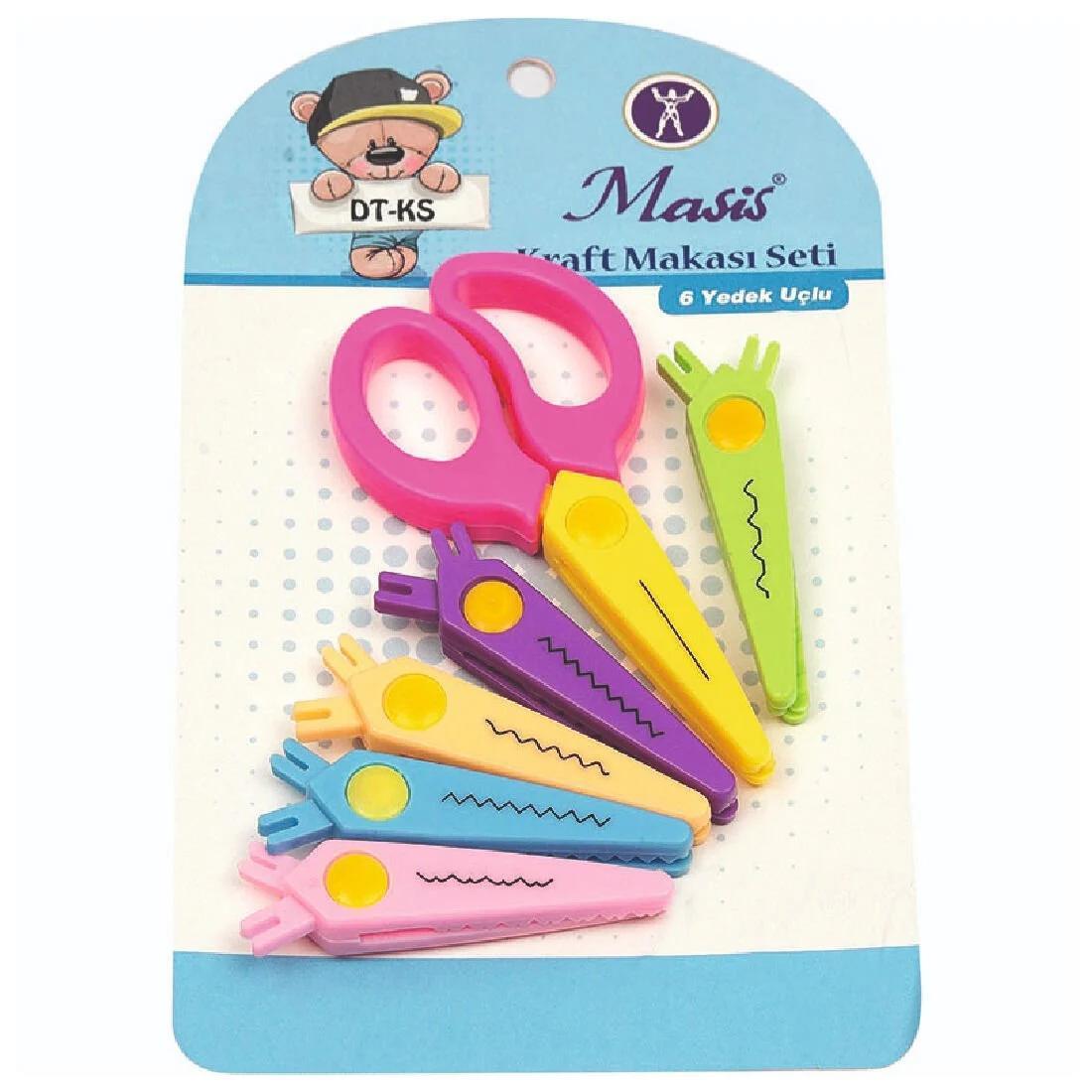 Masis Kraft Makası Set 6 Yedek UçluMasis Kraft Makası Set 6 Yedek Uçlu - Kirtasiyem.netOkul Makası