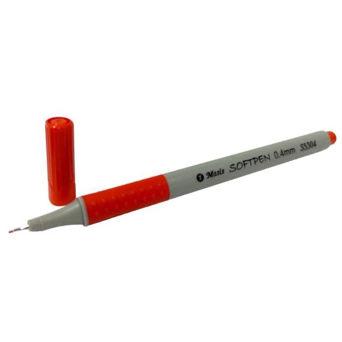 Masis Softpen Koyu Kırmızı 03  S5304-03Masis Softpen Koyu Kırmızı 03 *10 S5304-03 - Kirtasiyem.netTükenmez Kalemler