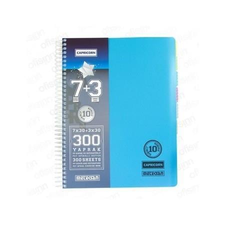 Meteksan A4 Capricorn Spr.PP Kapak 10 Konulu 7+3 K.Ayraçlı 300 Yaprak _10Meteksan Spiralli Defter 7+3 10 Konulu Ayraçlı A4 300 Yaprak Capricorn_10 - Kirtasiyem.netSeperatörlü ( Ayraçlı ) Defterler