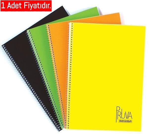 Meteksan A4 Pruva Neon Spr.Bristol Kapak 144-4 Kareli_18Meteksan Spiralli Defter K.K. Pruva A4 144-4 _18 - Kirtasiyem.netSpiralli Karton Kapak Defterler