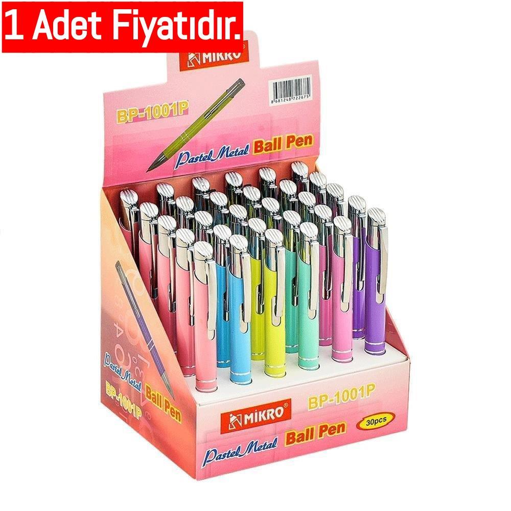 Mikro 1001P B/P 30 Pastel Metal Tükenmez Kalem (1 Adet)Mikro 1001P B/P 30 Pastel Metal Tükenmez Kalem  - Kirtasiyem.netTükenmez Kalemler