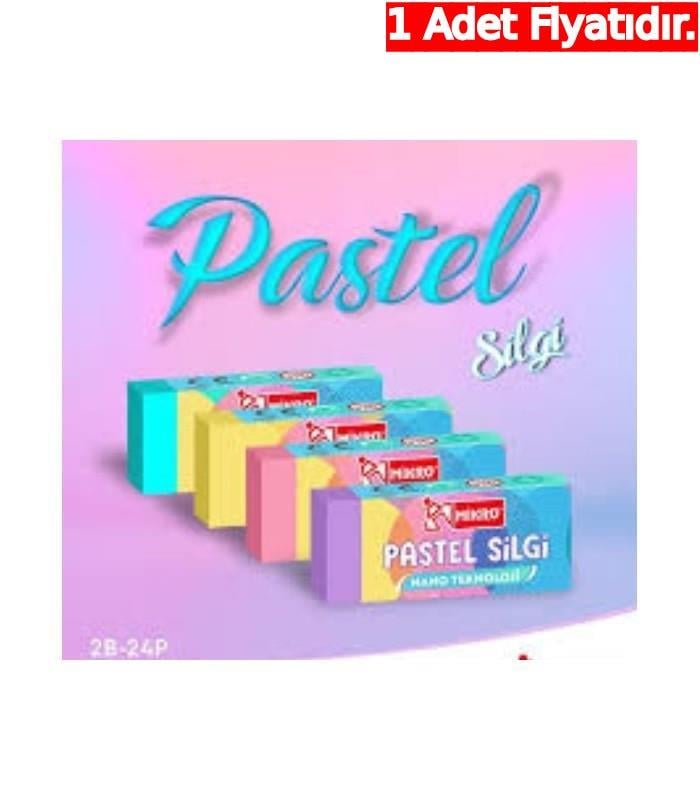 Mikro 2B-24P (Pastel) Soft Silgi (1 Adet)Mikro 2B-24P (Pastel) Soft Silgi  - Kirtasiyem.netSilgiler