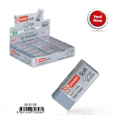 Mikro 2B-30Gr (Grey) Soft SilgiMikro 2B-30Gr (Grey) Soft Silgi - Kirtasiyem.netSilgiler