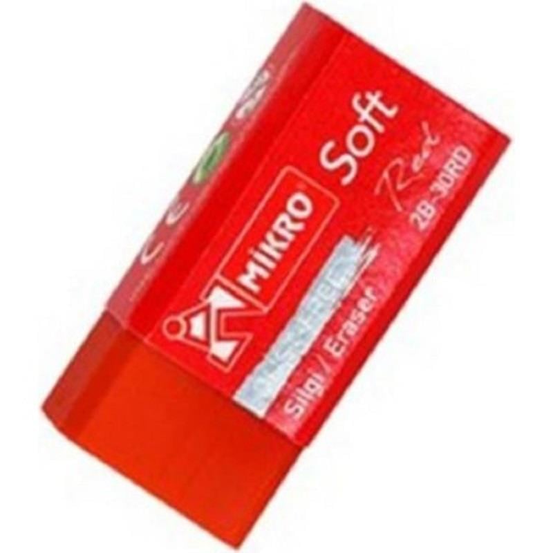 Mikro 2B-30Rd (Kırmızı) Soft SilgiMikro 2B-30Rd (Kırmızı) Soft Silgi - Kirtasiyem.netSilgiler