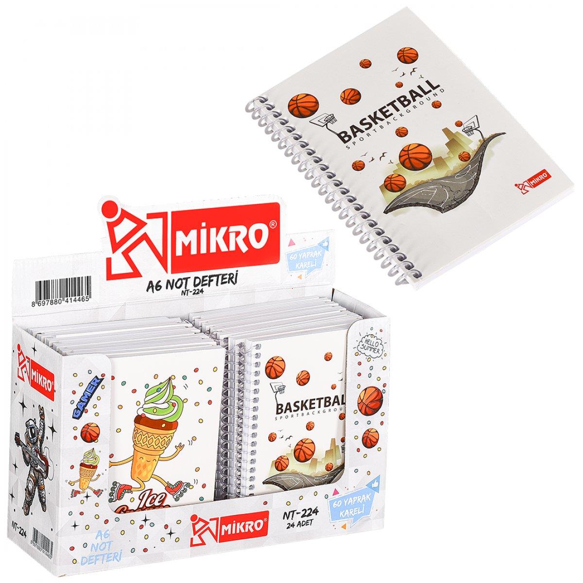 Mikro A6-60 Yp.Nt-224 Kareli Not Defteri*24 (1 Adet)Mikro A6-60 Yp.Nt-224 Kareli Not Defteri*24 (1 Adet) - Kirtasiyem.netNot Defterleri