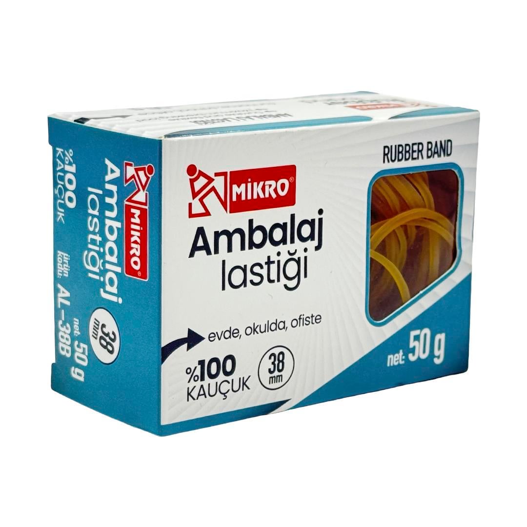Mikro Al-38B Kauçuk Ambalaj Lastiği 38Mm - 50GAmbalaj Lastikleri