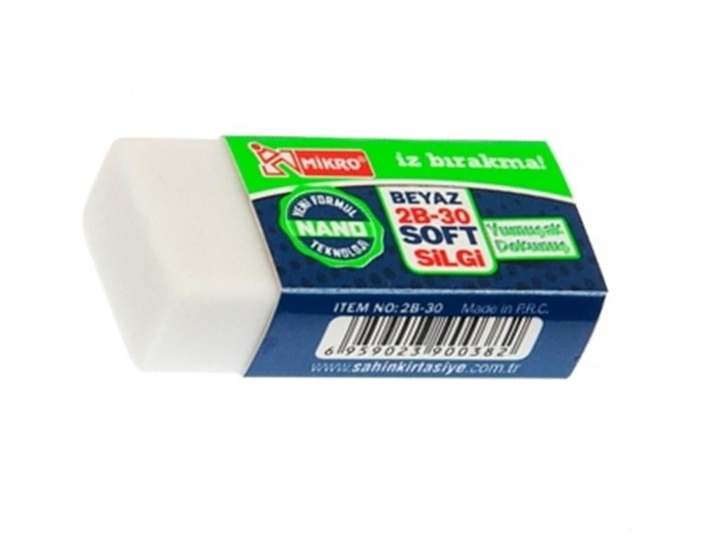 Mikro Beyaz Nano Silgi 2B-30Mikro Beyaz Nano Silgi 2B-30 - Kirtasiyem.netSilgiler