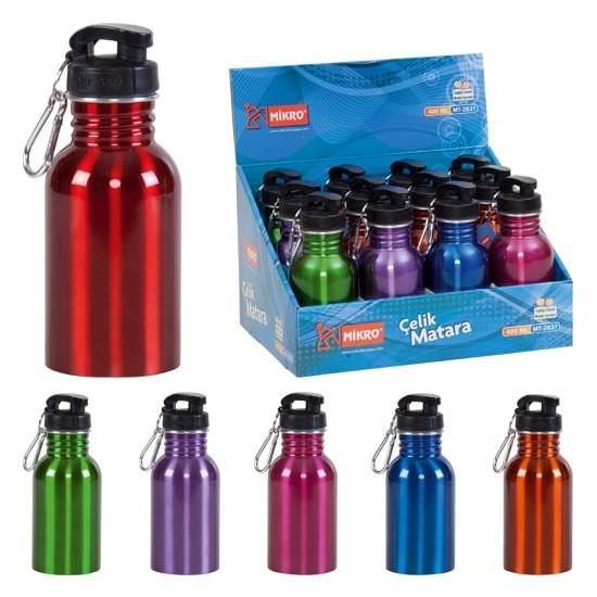 Mikro Çelik Matara 400 Ml Mt 2837-12Mikro Çelik Matara 400 Ml Mt 2837-12 - Kirtasiyem.netMataralar