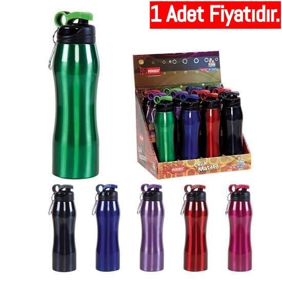 Mikro Çelik Matara Renkli 750 Ml Mt 2628-12 (1 Adet)Mikro Çelik Matara Renkli 750 Ml Mt 2628-12 - Kirtasiyem.netMataralar
