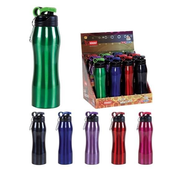 Mikro Çelik Matara Renkli 750 Ml Mt 2627-12(2626)Mikro Çelik Matara Renkli 750 Ml Mt 2627-12(2626) - Kirtasiyem.netMataralar